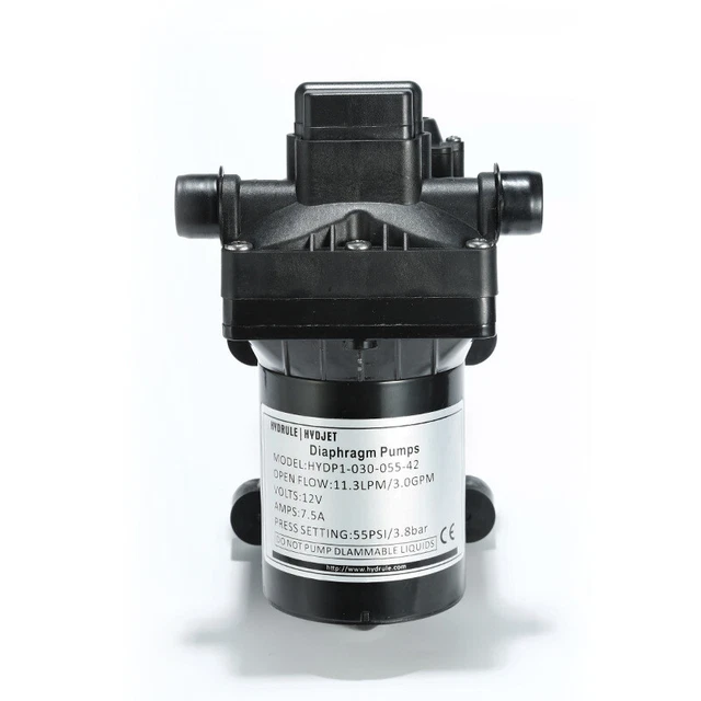 DC12V High Pressure Water Pump Self Priming Diaphragm RV Boat Pumps US