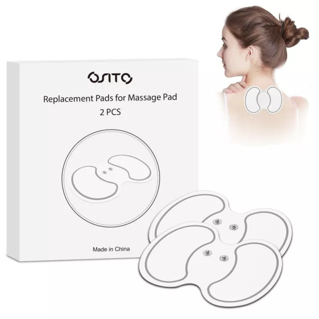 2 cuscinetti TENS EMS riutilizzabili cuscinetti elettrodi di ricambio cuscinetti gel per dispositivo TENS