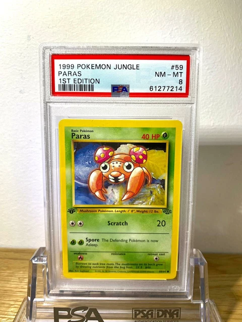 Pokemon Paras PSA 8 Jungle 1st Edition Englisch WOTC NM-MT 1999