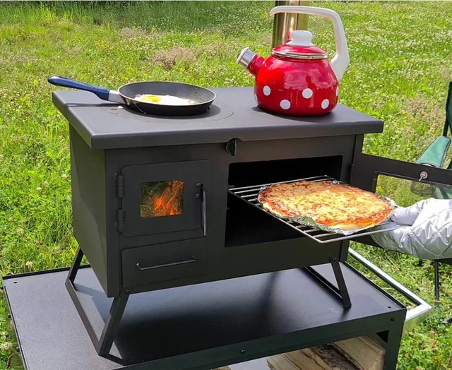 Grillen, Backen+Kochen Outdoor-Herd "ERNA" Pizzaofen Grillkamin Holzbackofen