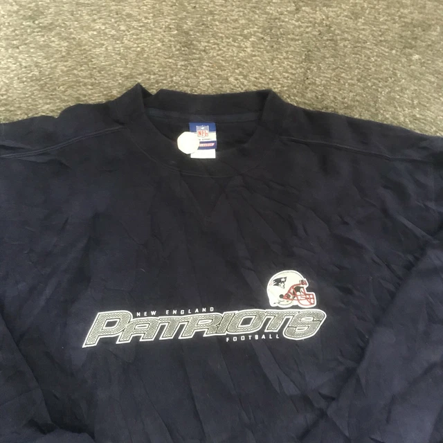 Felpa Reebok New England Patriots Nfl Blu Usata Taglia Xl B42 2Xl 3Xl 2