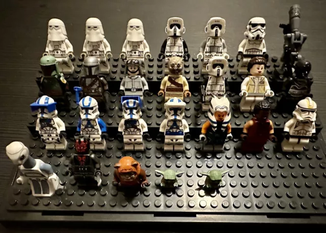 Lego Star Wars Minifigure Lot Includes Phase 2 Rare Trooper And Jango Fett Rare