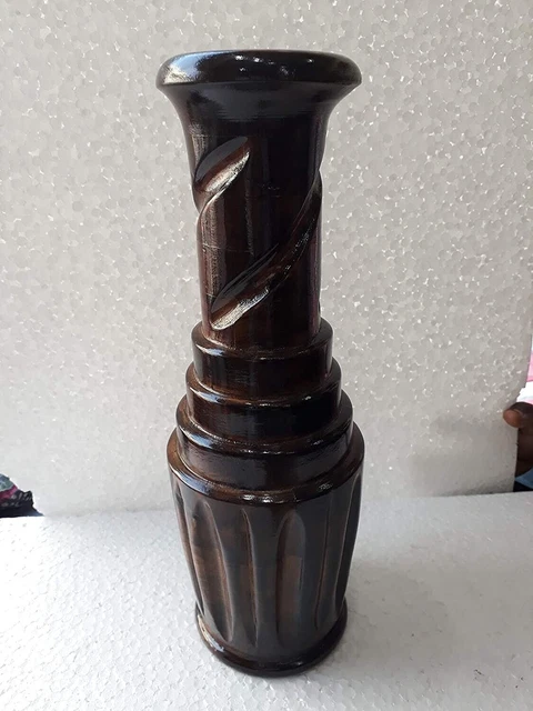Vase En Bois Maison Pot De Fleur Designer Cadre Brun Jardinière Plante Tube...