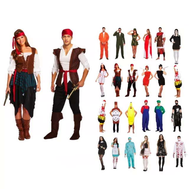 Adult Fancy Dress Costume Ladies Mens Halloween Horror Outfit Book Character UK