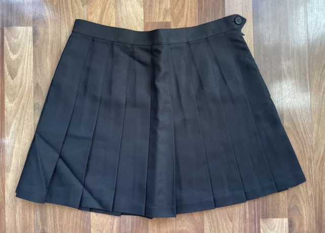 American Apparel Black Pleated Tennis Skirt size L