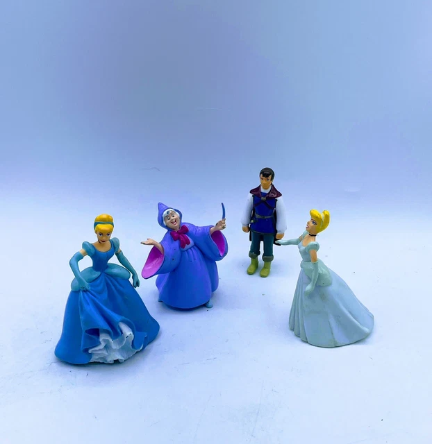 Disneys Favorite Princess Cinderella Cake Toppers/Playset 4 Piece Fast Shipping