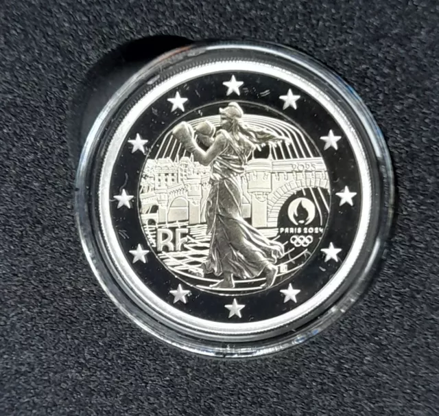 2 EURO FRANCE BE 2023 JO 2024 La Semeuse. 46.84 PicClick