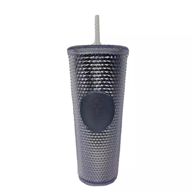 Starbucks Tumbler 24 oz Venti OG Silver Platinum Studded Diamond