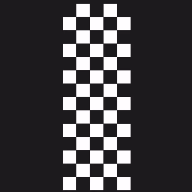 Vinyl Decal Sticker Checkered Graphic For Car Racing Hood Bumper Body Decoration