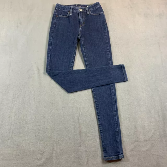 Levi's Jeans Womens Size 24 High-Rise Leggings Blue Stretch Denim Dark Wash