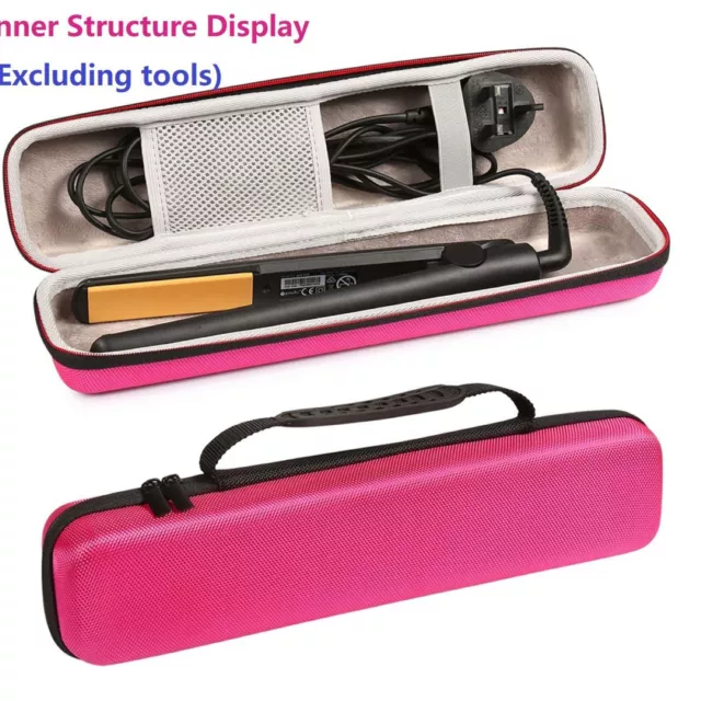 Hair Straightener Travel Protective Case EVA Hard Shell Curling Iron Storage Bag 2