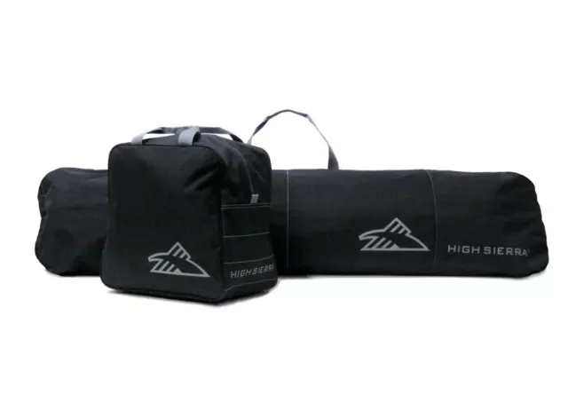 High Sierra Snowboard Sleeve & Boot Bag Combo Black, 65x18 , 15x16x10