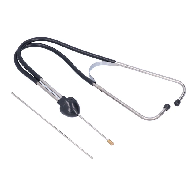 ♡ Sonarscopio cilindro meccanico acciaio e tubo in PVC strumento diagnostico motore automatico per