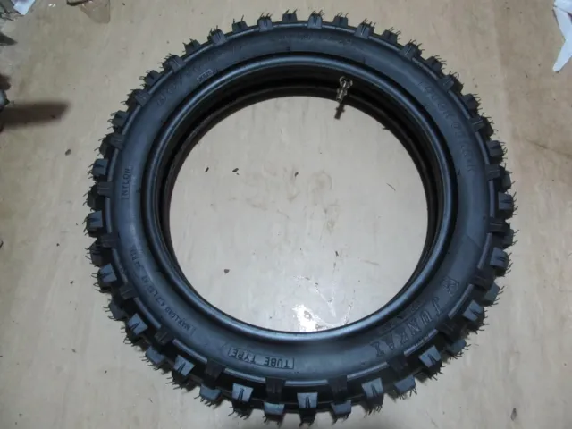 Tyre and Tube 12" 80/100-12 Knobbly Rear Pit Dirt Bike Pitbike 3.00-12 300/12 MX