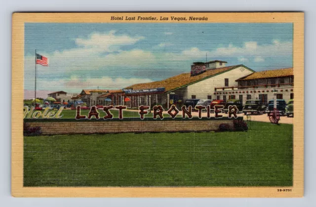 Las Vegas NV-Nevada, Hotel Last Frontier Advertising, Vintage Souvenir Postcard