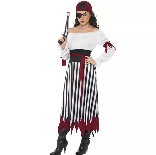 Umorden Halloween Carnevale Donna Adulta Caraibi Pirata Costume Pirati  Costumi Vestito Fantasia Cosplay Abbigliamento Set Per Donne