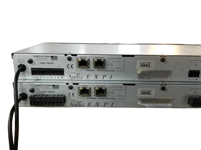 LOT 2X BIAMP Audia EXPI 8 Input Expander W/ Rackmount Ears $25.00 ...