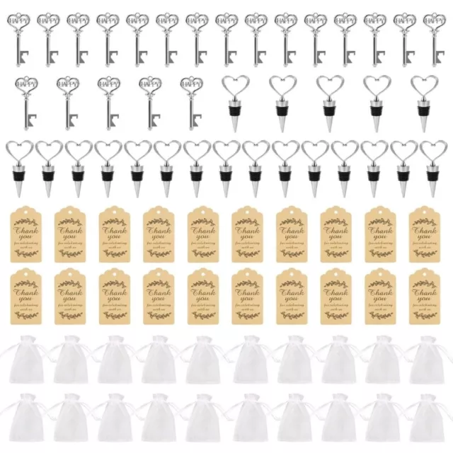 Key Bottle Openers with Tags Set Holiday New Year Wedding Party Background