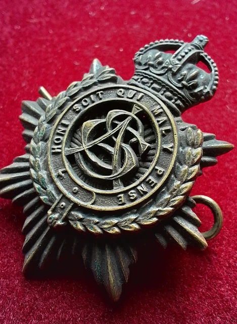ORIGINAL WW1 ROYAL Army Service Corps RASC Officer's Bronze Cap Badge ...