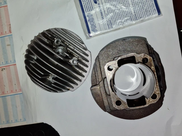 KIT GRUPPO TERMICO CILINDRO 55 102cc POLINI 1400056 VESPA 50 SPECIAL - Foto 5
