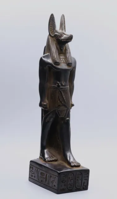 Ancient Egyptian Statue Antiques Anubis God Deity Egypt Black Stone 2