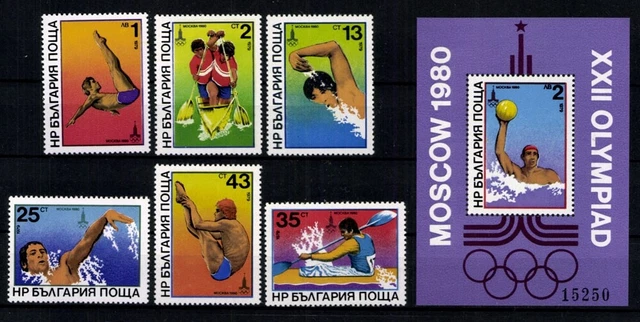 Bulgarien, MiNr. 2840-2845, Block 98, postfrisch / MNH - 612061