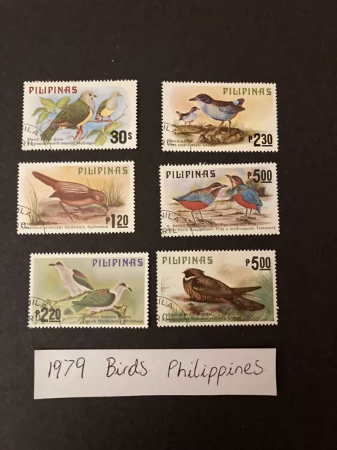 1979 Birds / Philippines- Postal Stamps Complete Set.