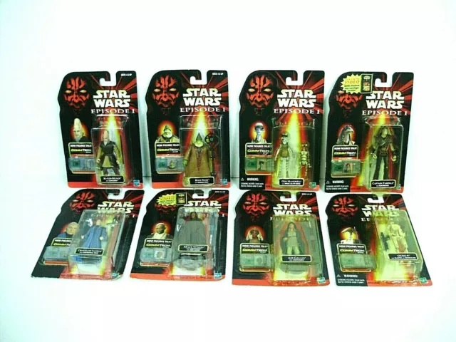 1998 Hasbro Star Wars Episode I Collection 3 Action Figures - Set Of 8 Sealed