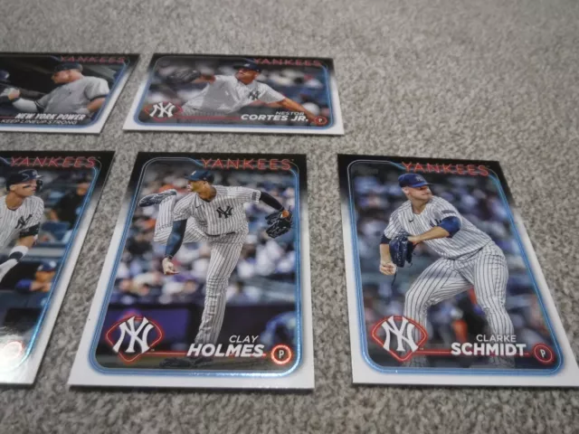 NEW YORK YANKEES 2024 Topps Series 1 MLB Baseball 6 Card Lot. Aaron