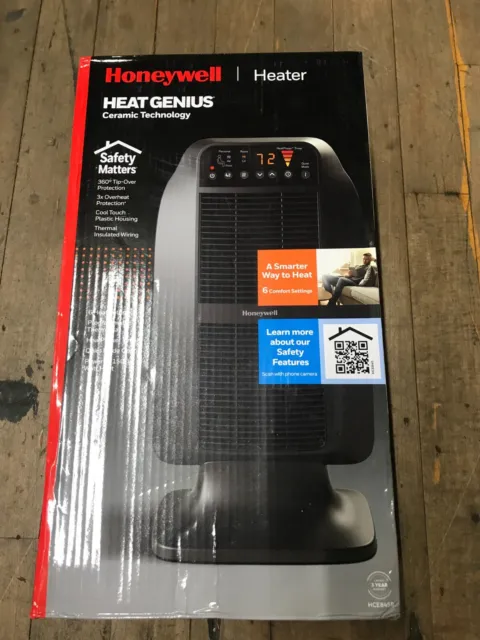 Honeywell Heat Genius Ceramic Heater Black - NEW