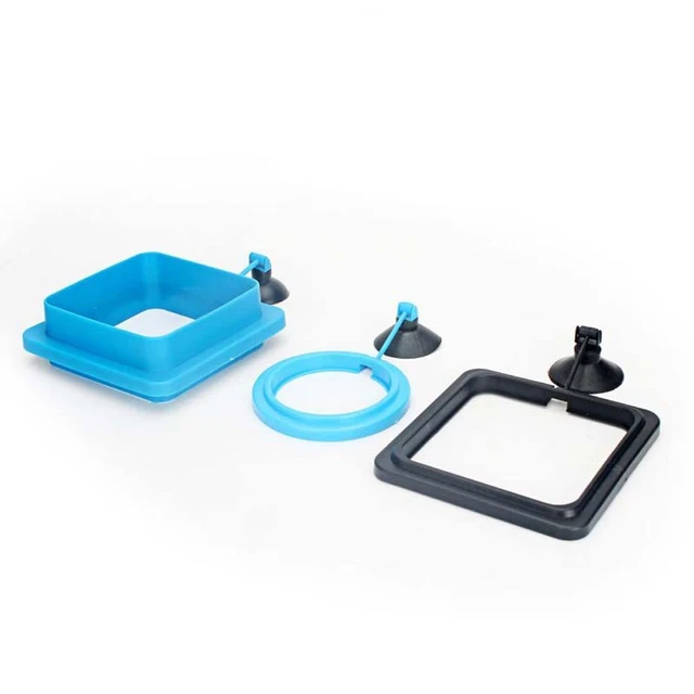 Anillo de alimentación para bandeja flotante de alimentos para plantas tanque de peces acuario comederos para peces