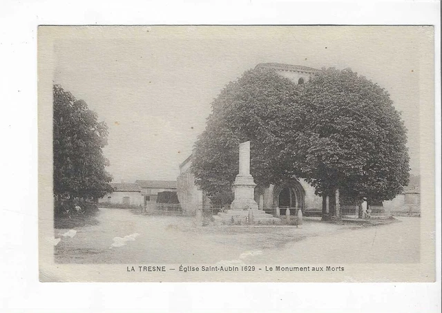 33  La Tresne  Eglise  Monument Aux Morts