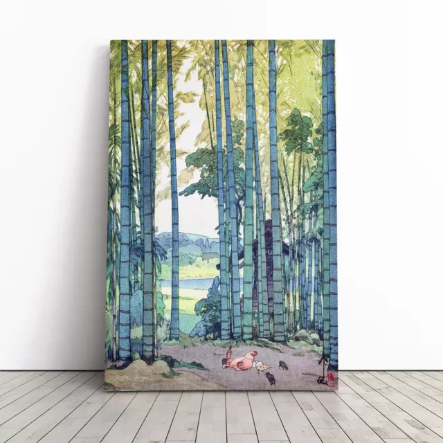 Bamboo Grove Forest Asian Hiroshi Yoshida Canvas Wall Art Print Framed Picture