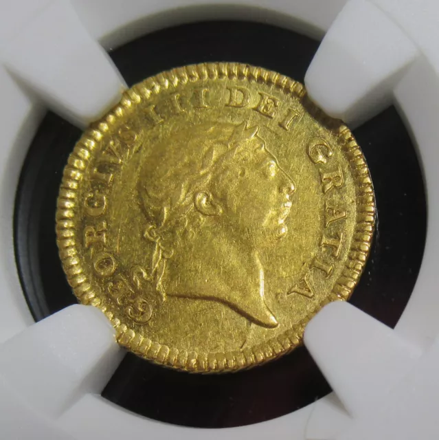 Great Britain:  George III gold 1/3 Guinea 1804 AU53 NGC.