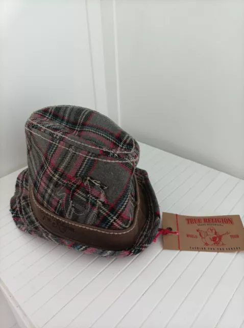 True Religion Tartan Trilby Hat BNWT