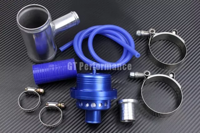 Dump Valve Double Pistons + Kit Montage BLEU