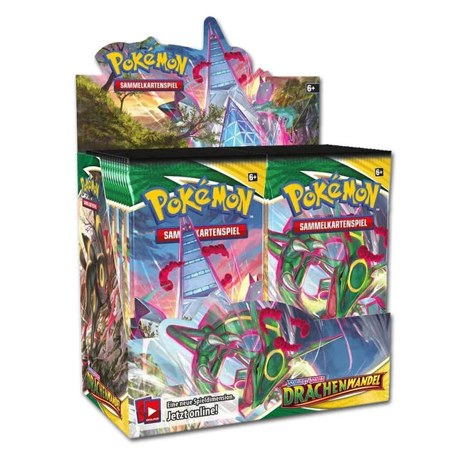 Pokemon Drachenwandel DISPLAY Box DEUTSCH (36 Booster) Schwert & Schild Karten