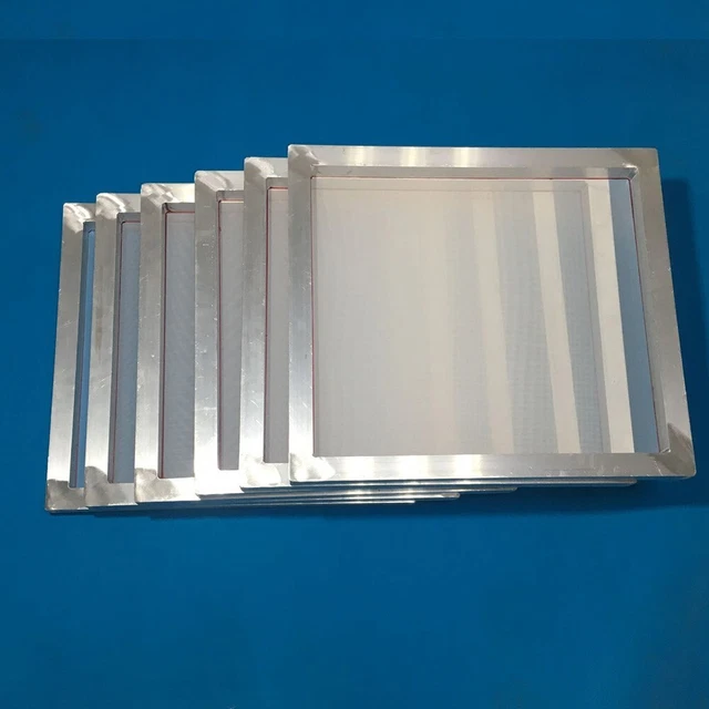 Marcos de serigrafía de aluminio de 20 x 24"" P 6 piezas con malla blanca 160 2