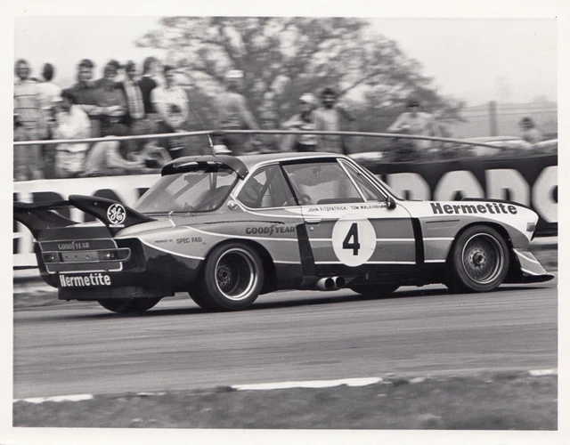 Bmw 3.5 Csl Fitzpatrick Silverstone 6 Hours 1976 Original Tempest Press Photo