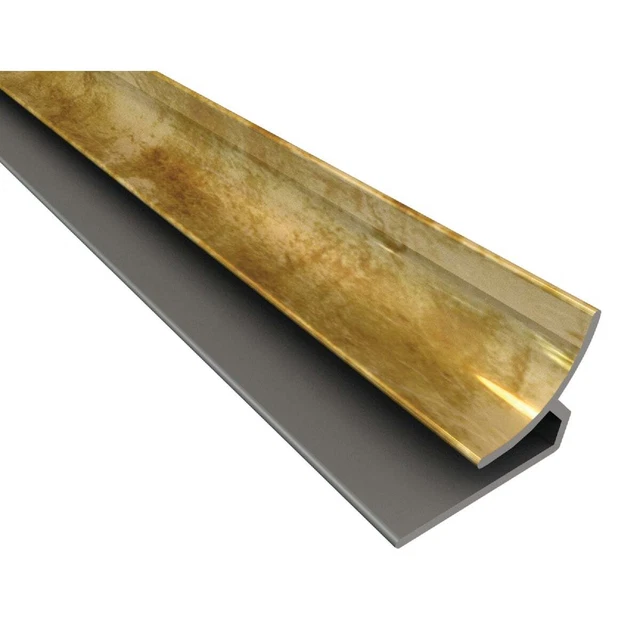 Fasade 18 In. Thermoplastic Inside Corner Backsplash Trim, Bermuda Bronze ACP
