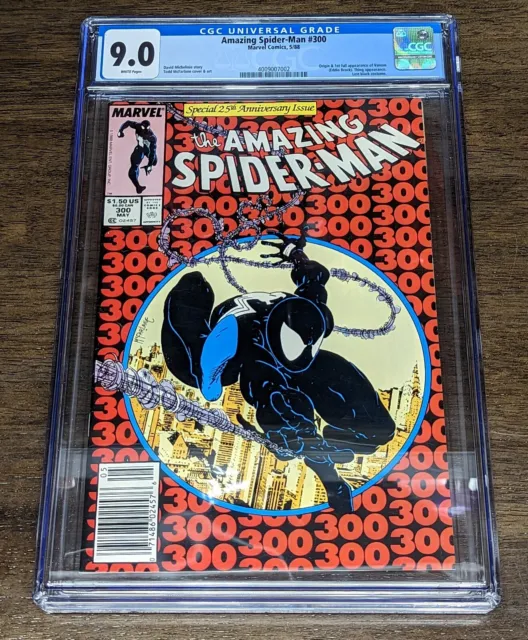 Amazing Spider-Man #300 1st app of Venom Newsstand CGC 9.0 White Pages