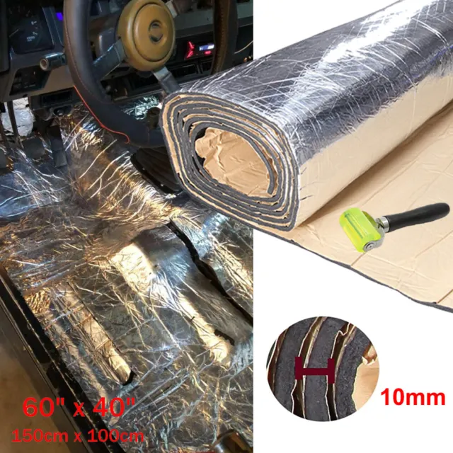 60''x40'' Heat Shield Insulation Noise Thermal Proof Sound Deadener Mat For Ford