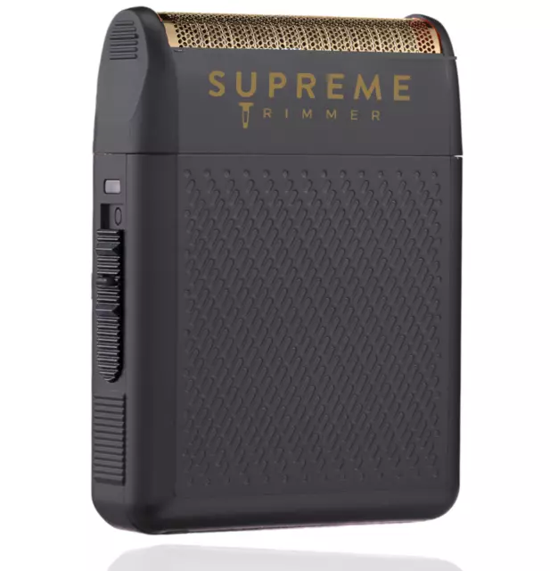 Supreme Trimmer Solo Mens Single Foil Shaver STF101 | Barber & Home use | Black