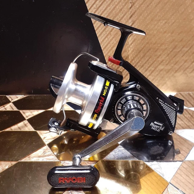 VINTAGE RETRO RYOBI powerful DX no.5 fixed spool fishing