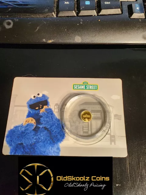 2022 Cookie Monster Samoa 1/2 Gram Gold Coin