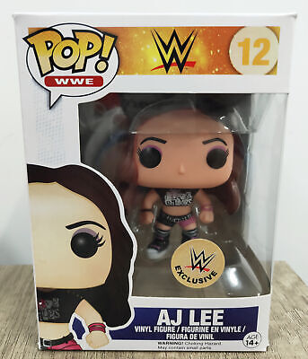 FUNKO POP WWE Wrestling AJ Lee 12# Exclusive Figure New With Protector