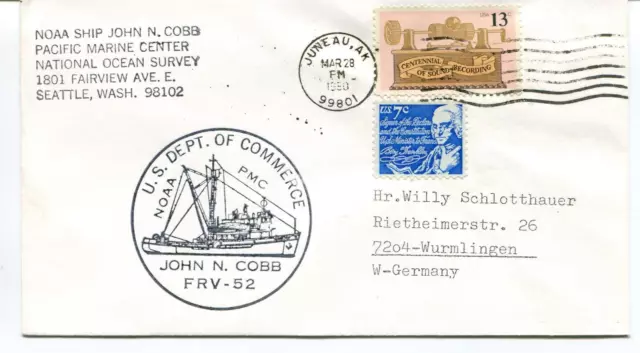 1980 Juneau U.S. Dept. of Commerce Seattle Polar Antarctic Cover