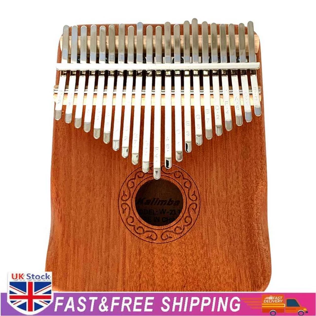 Mahogany 21 Key Kalimba Thumb Piano Mbira Musical Instrument for Beginners