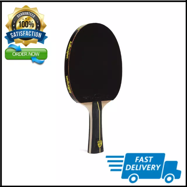 Jet Black Combo Ping Pong Paddle with Sleeve Case Wood  w/ Ample Storage