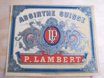 VALENCIA  ancienne absenta teravill ETIQUETTE ABSINTHE 